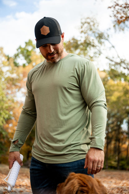 Bamboo Long Sleeve Tee - Olive