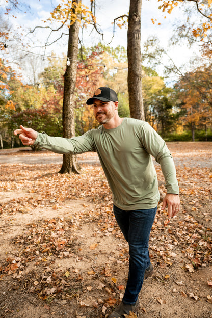 Bamboo Long Sleeve Tee - Olive