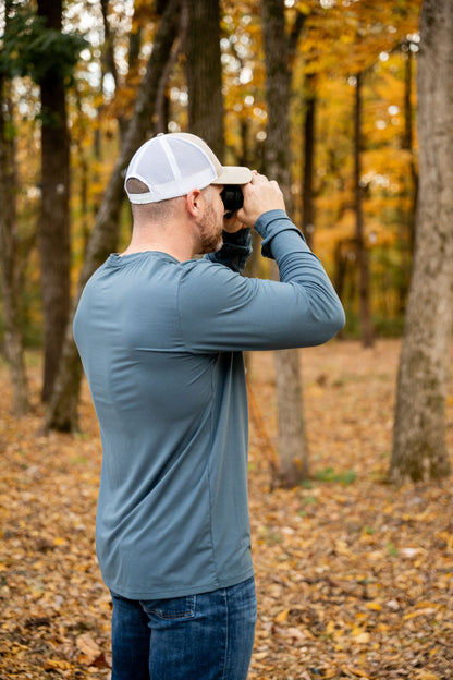 Bamboo Long Sleeve Tee - Midnight Blue