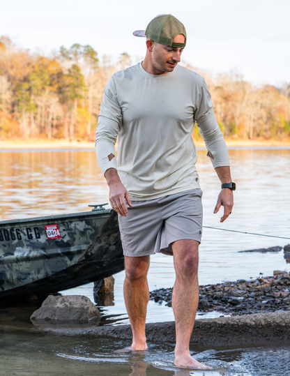 Bamboo Long Sleeve Tee - Silver Mist