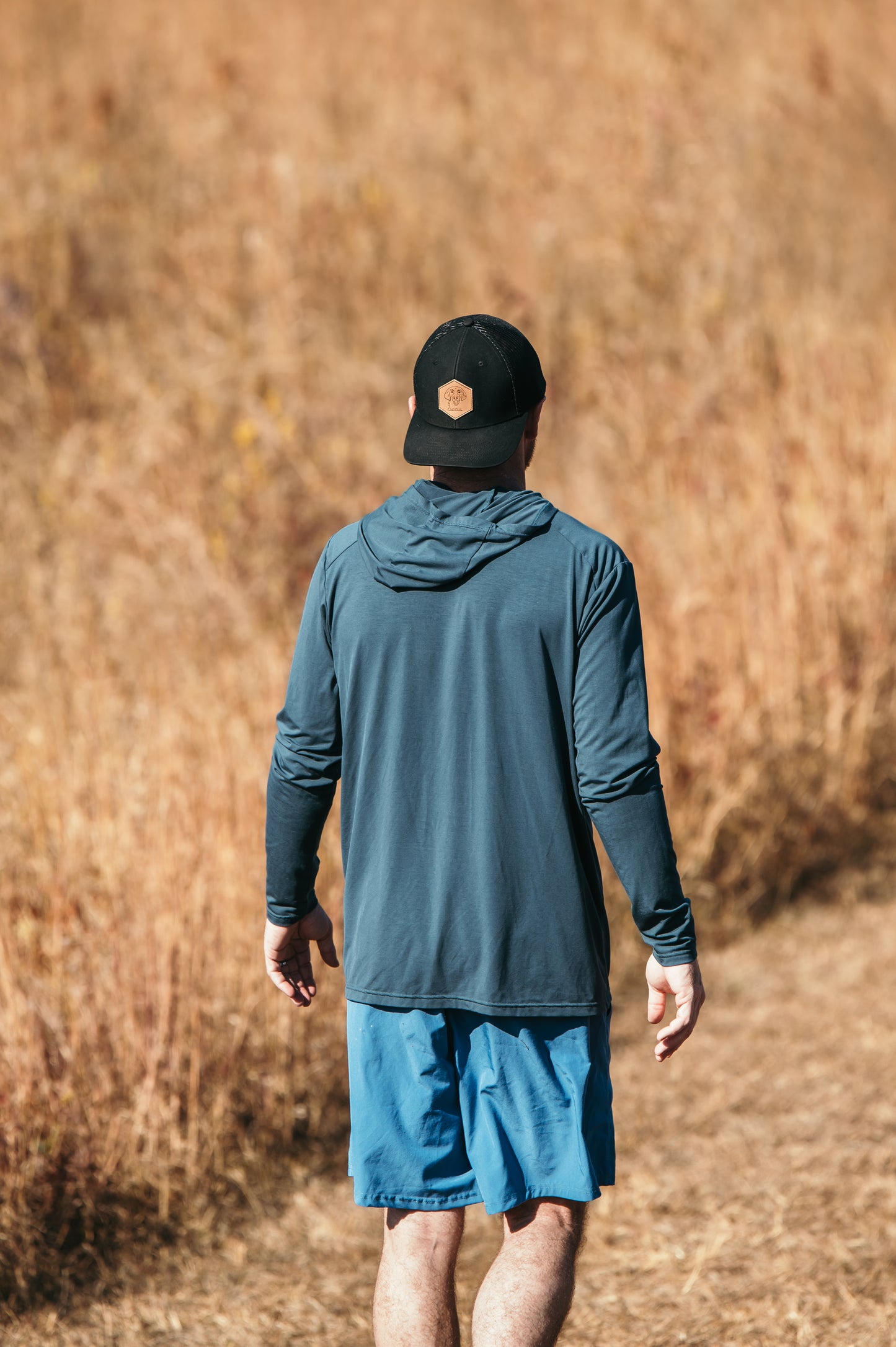 Bamboo Long Sleeve Hoody - Midnight Blue